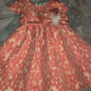 New Isobella & Chloe Pink/Gold 18M baby girl dress